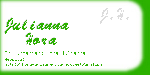 julianna hora business card